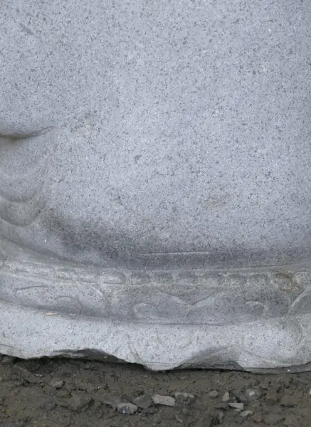 Product image 3 of the product “Seated Buddha made of Riverstone in Bhumisparsha - gesture of touching the earth. 62 cm height. ”
